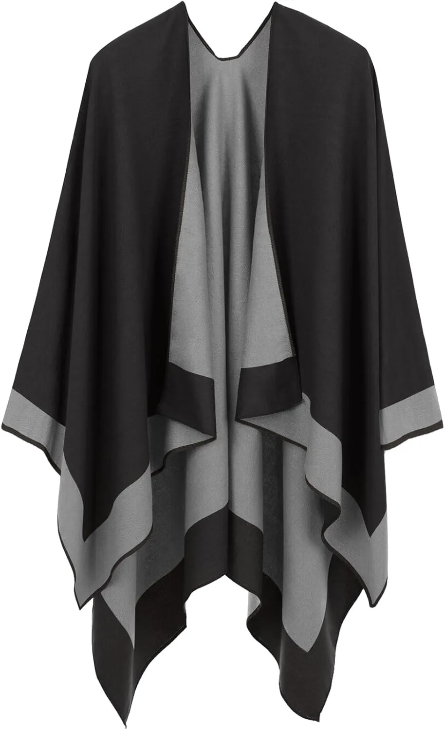 Women's Shawl Wraps Open Front Poncho Cape Oversized Sweaters Casual Cardigan Shawls for Fall Winter