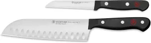 WÜSTHOF Gourmet 2-Piece Asian Chef's Knife Set, Black