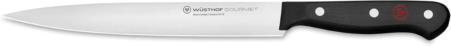 WÜSTHOF Gourmet Eight Inch Carving Knife | 8" German Carving Knife | Precise Laser Cut High Carbon Stainless Steel Utility Knife – Model