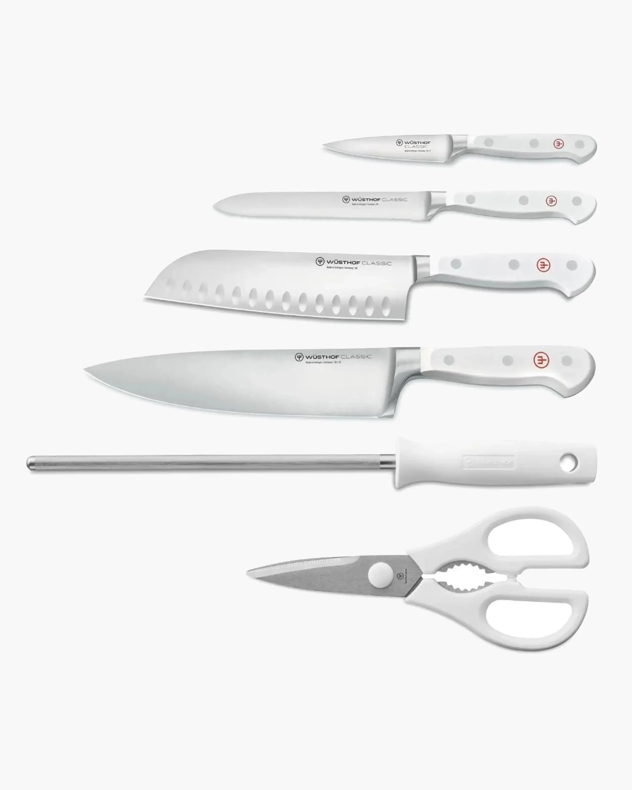Wusthof Classic White knife block set