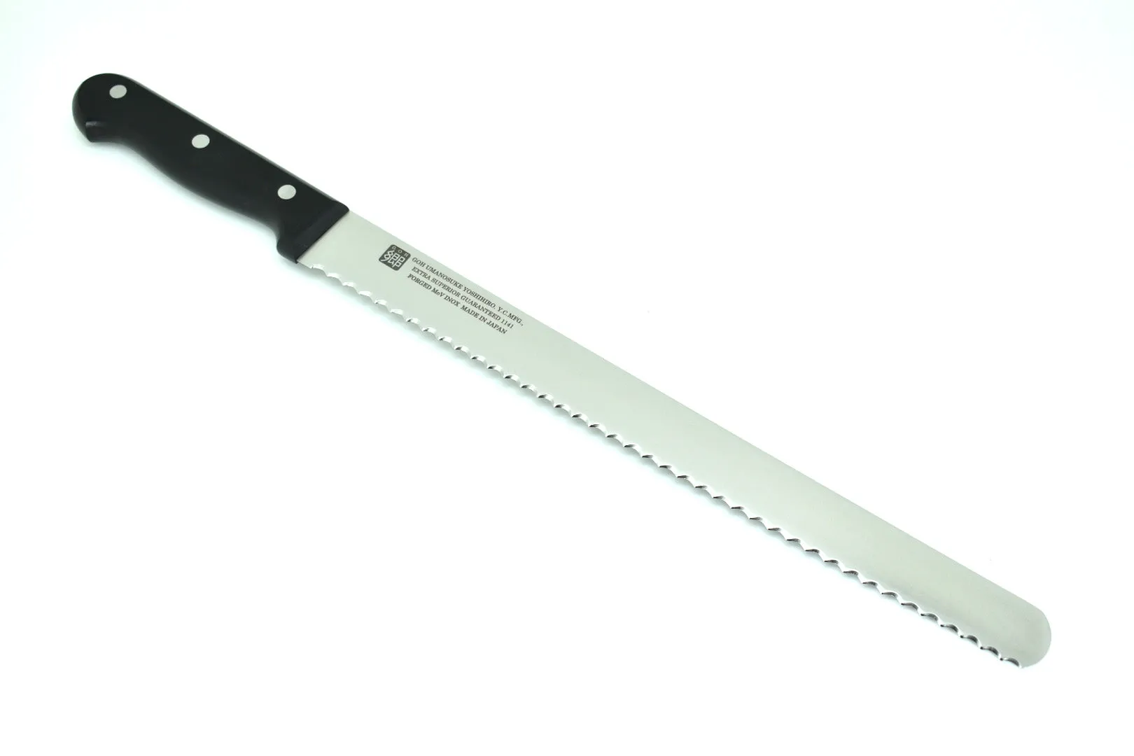 Yoshihiro INOX 1141 Guaranteed Stainless Wave Bread Knife & Saya Cover