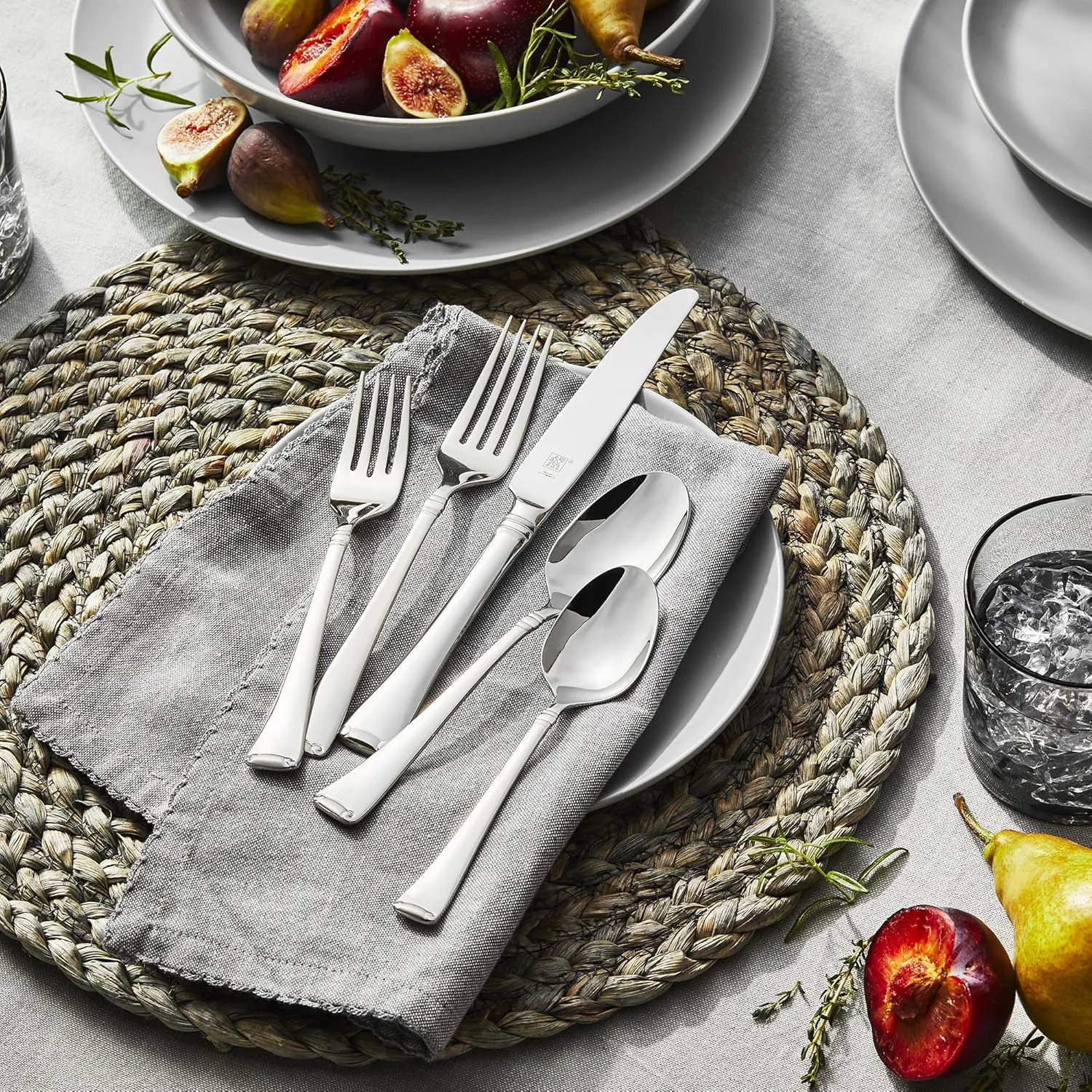 ZWILLING Angelico 20-Piece 18/10 Stainless Steel Flatware Set, Silver