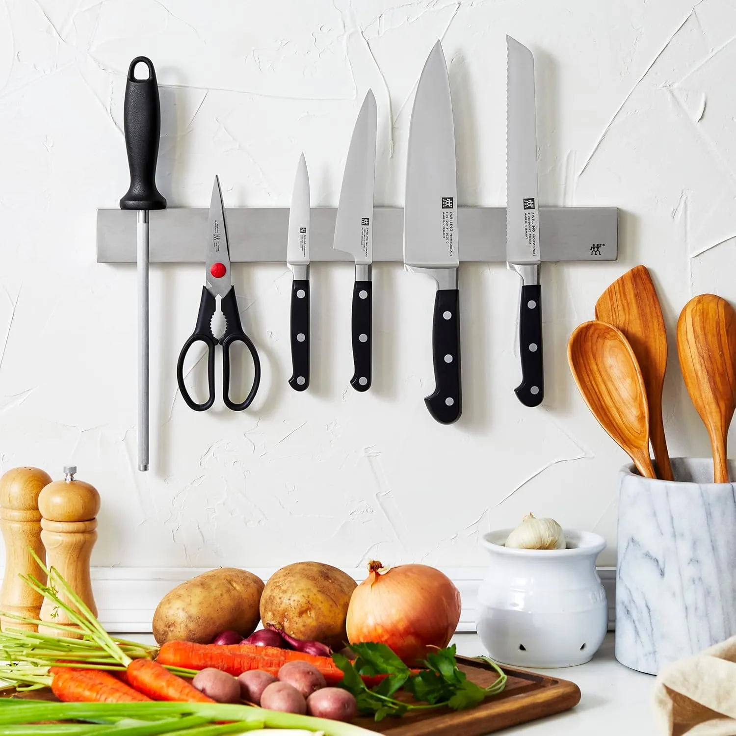 ZWILLING Knife Storage, 21.5" x 5.75" x 4.5, Stainless Steel