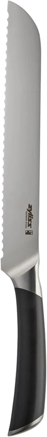 Zyliss Comfort Pro Bread Knife - Full Tang Bread Knife - Ice Hardened Stainless Steel Kitchen Knife - Crumble-Free Kitchen Cutlery - Black/Stainless Steel - 8 inches
